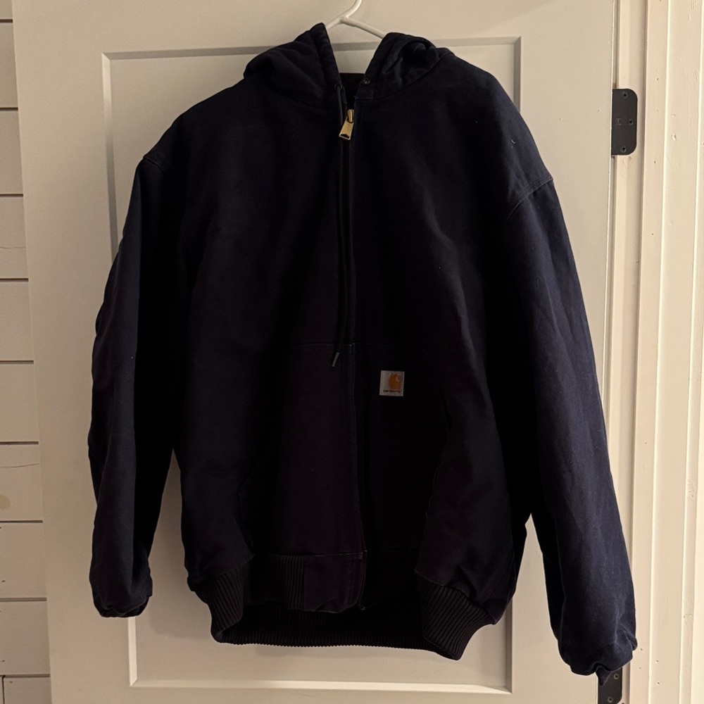 Carhartt Navy Hooded Jacket